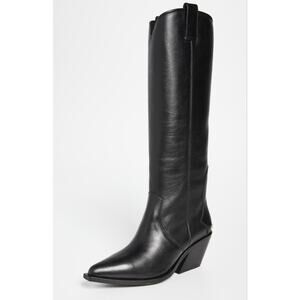 Anine Bing Black Tania Western Boots Size 38